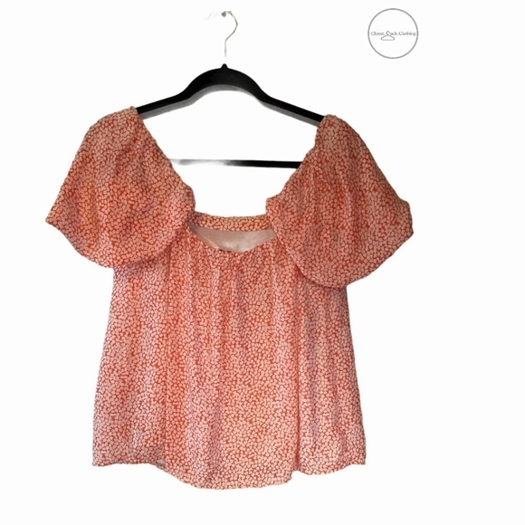club Monaco Malaina Top Pink Mix/Rose - Picture 3 of 6
